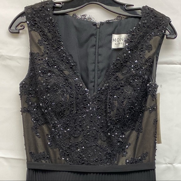 Montage by MonCheri fit and flare pleated gown - Picture 9 of 11